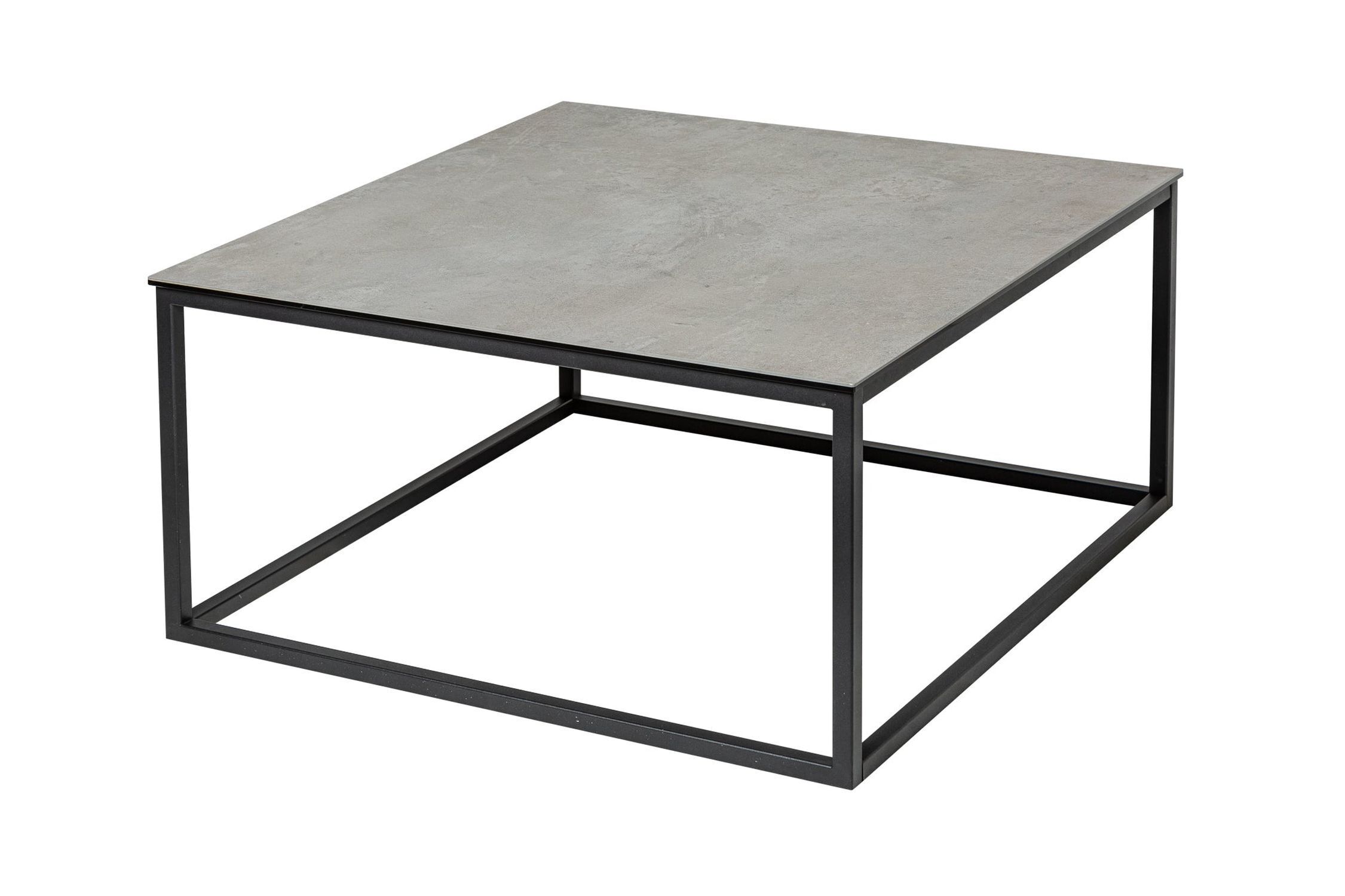 Couchtisch Keramik in Grau Beton Optik 75x40 cm (BxH)