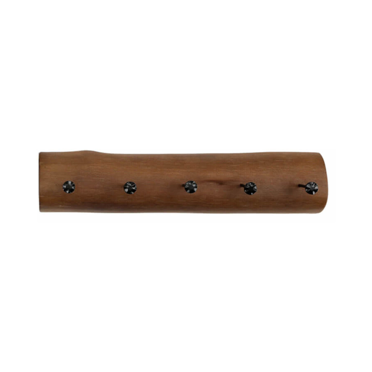 Wandgarderobe Holz Metall Handarbeit 100 cm in Braun Schwarz