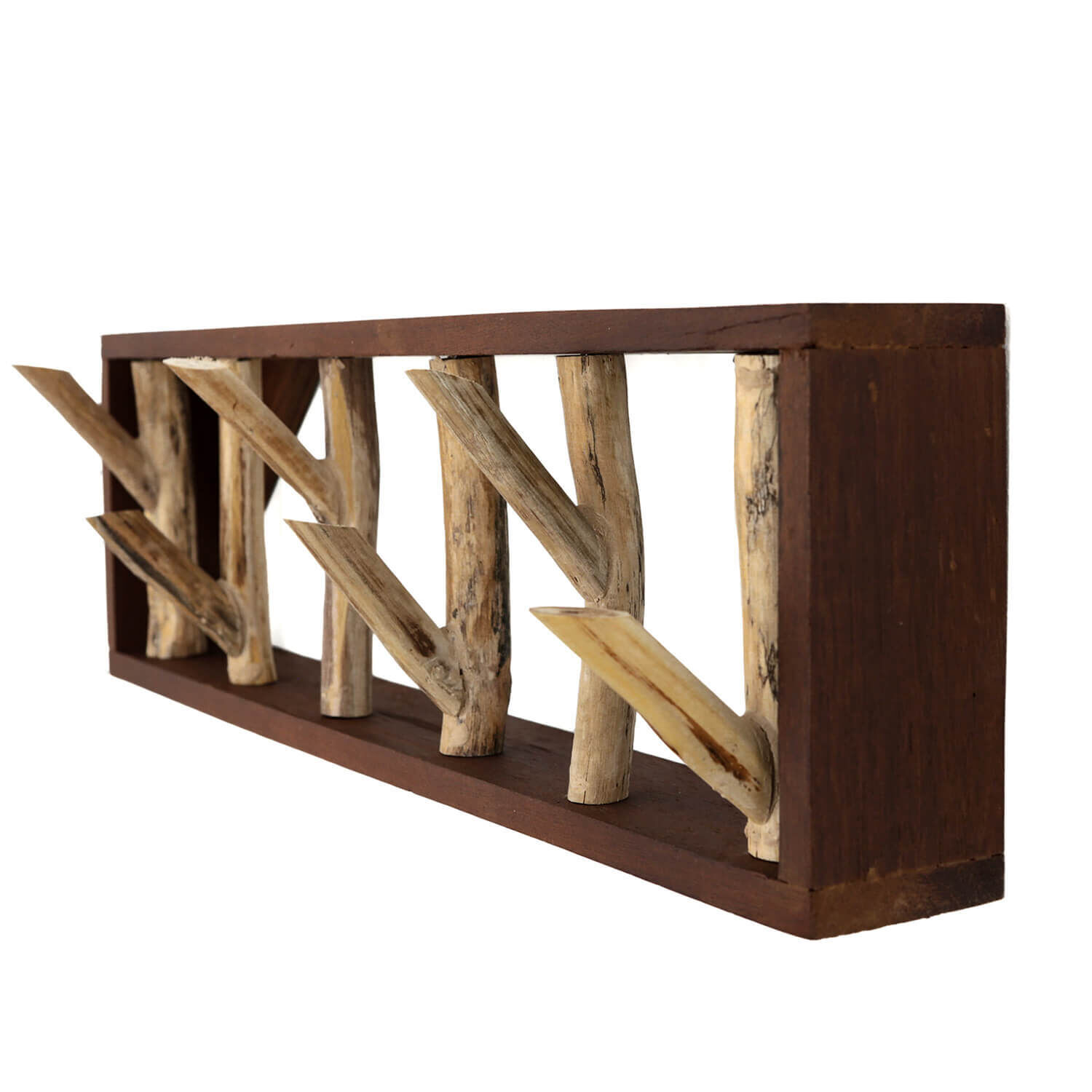 Wandgarderobe Treibholz 101 cm in Natur Handarbeit