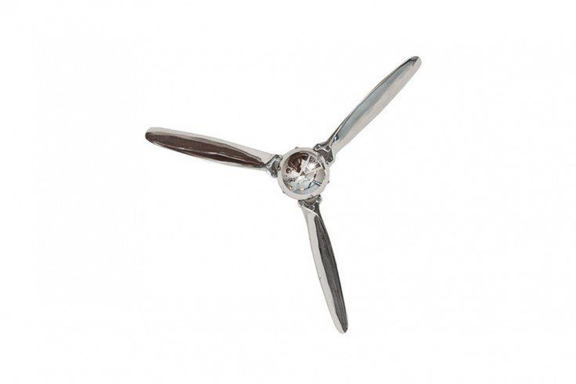 Deko Propeller Wand Metall Handarbeit 60x60 cm in Silber