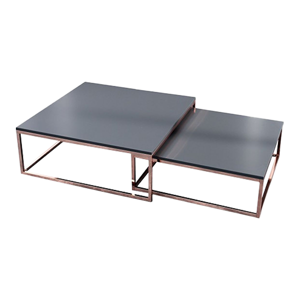 Couchtische/Kaffeetische lackiert, couchtisch, metallrahmen, platten, spiegeltisch