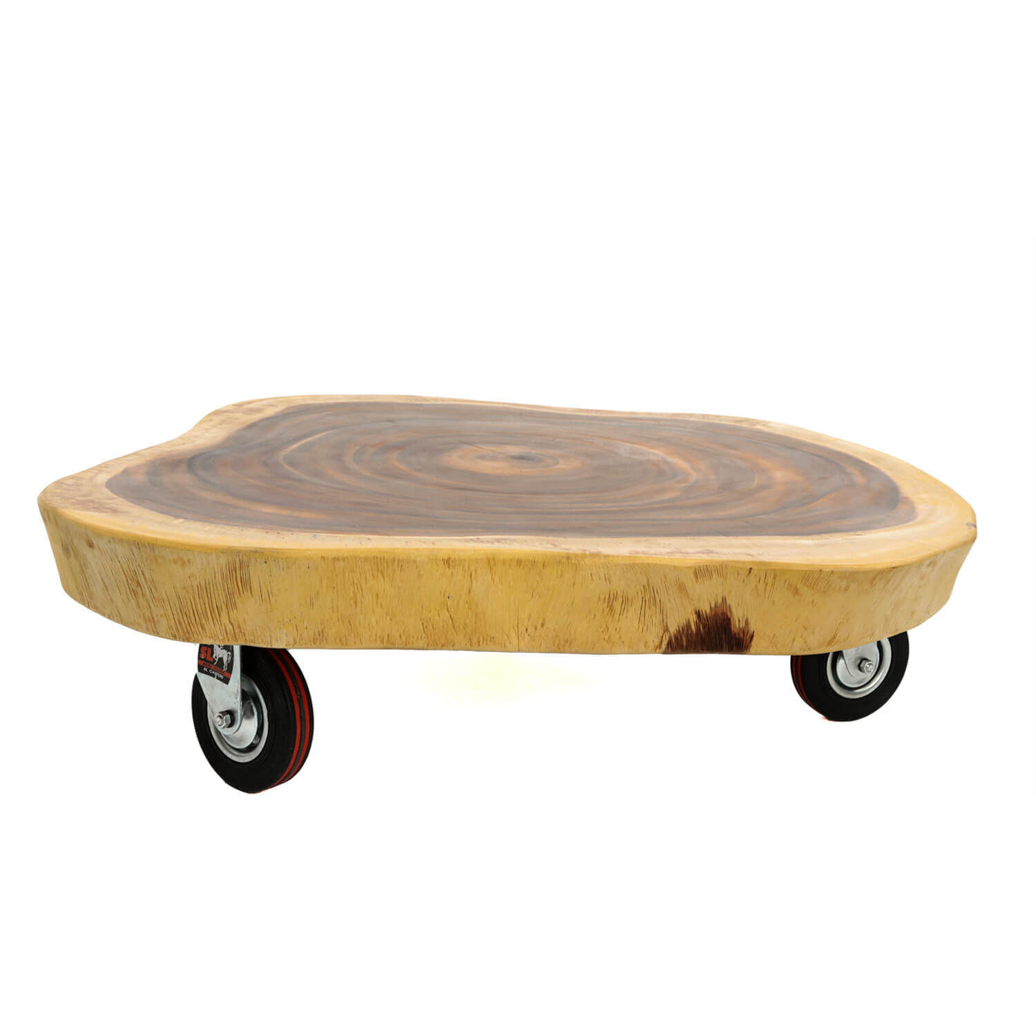 Couchtisch Akazienholz Handarbeit 80x75 cm in Natur Holz