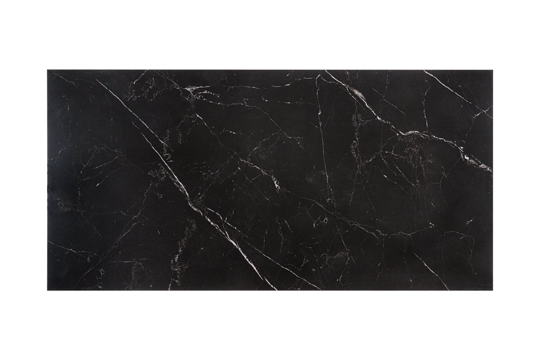 Esstisch Keramik in Schwarz Silber 180 x 90 cm Marmor Optik
