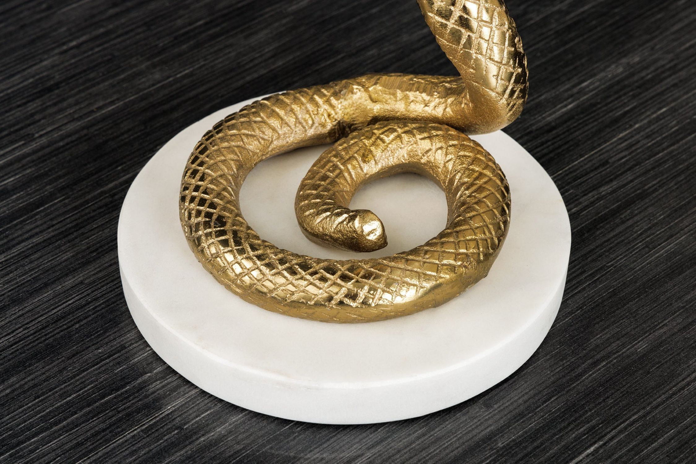 Beistelltisch Marmor Metall in Weiß Gold 28x30 cm Handarbeit
