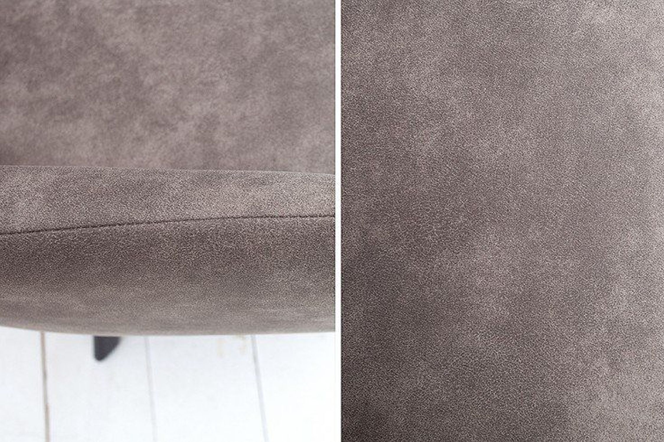 Esszimmerstuhl mit Lehne in Taupe