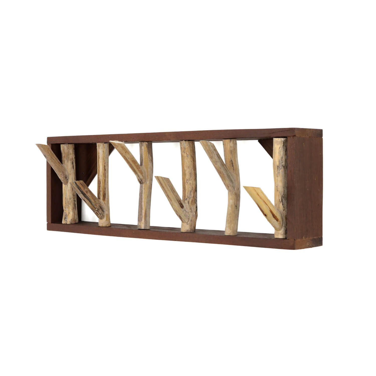 Wandgarderobe Treibholz 101 cm in Natur Handarbeit