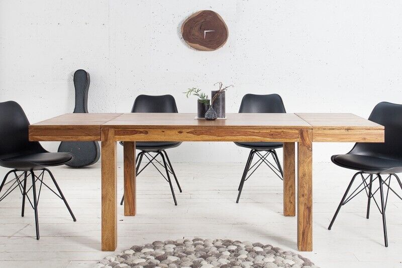 Esstisch Sheesham Holz ausziehbar 1200-2000x80 cm in Natur