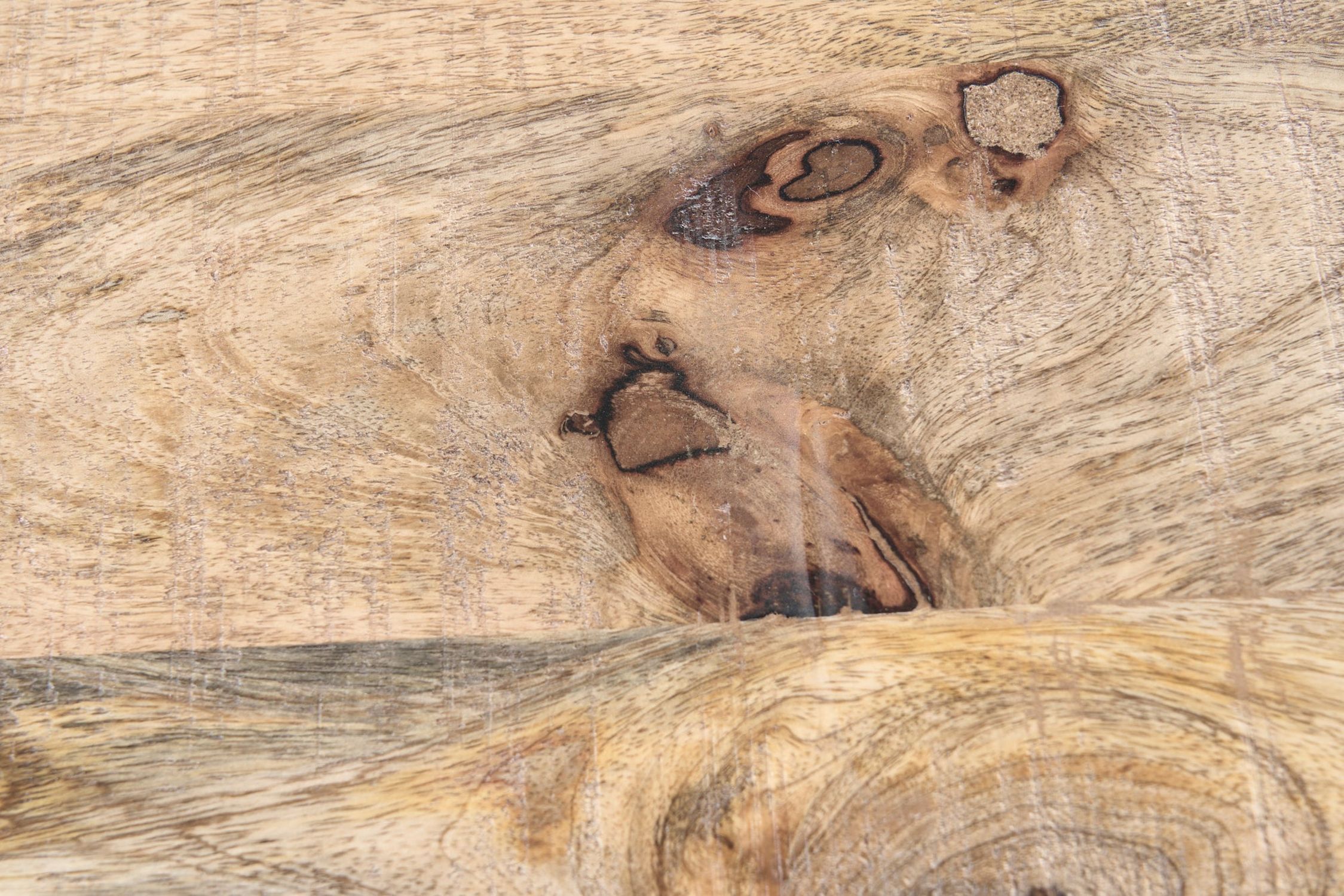 Beistelltisch Mango Holz Metall 45 x 30 cm C-Form