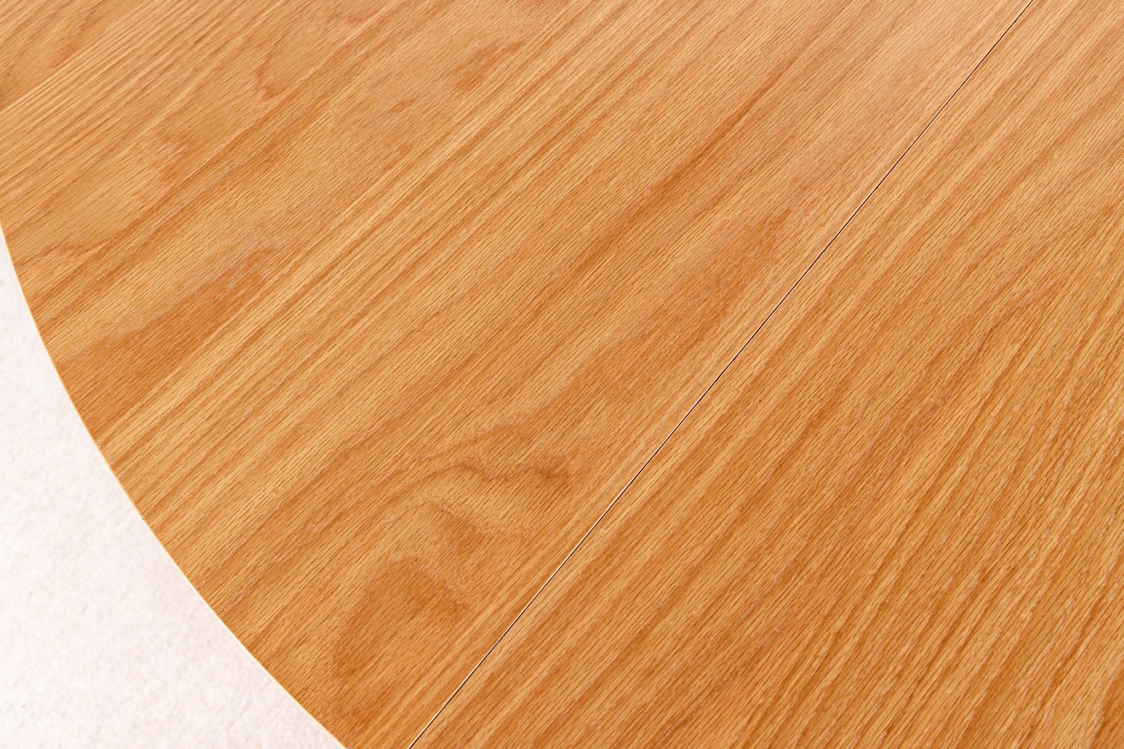 Esstisch rund ausziehbar 120-220 cm Japandi Säulenfuß