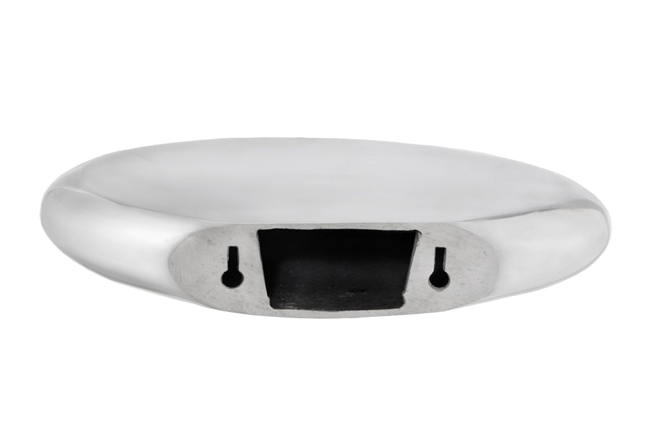 Wandregal Metall in Silber B: 40 cm rund schwebend