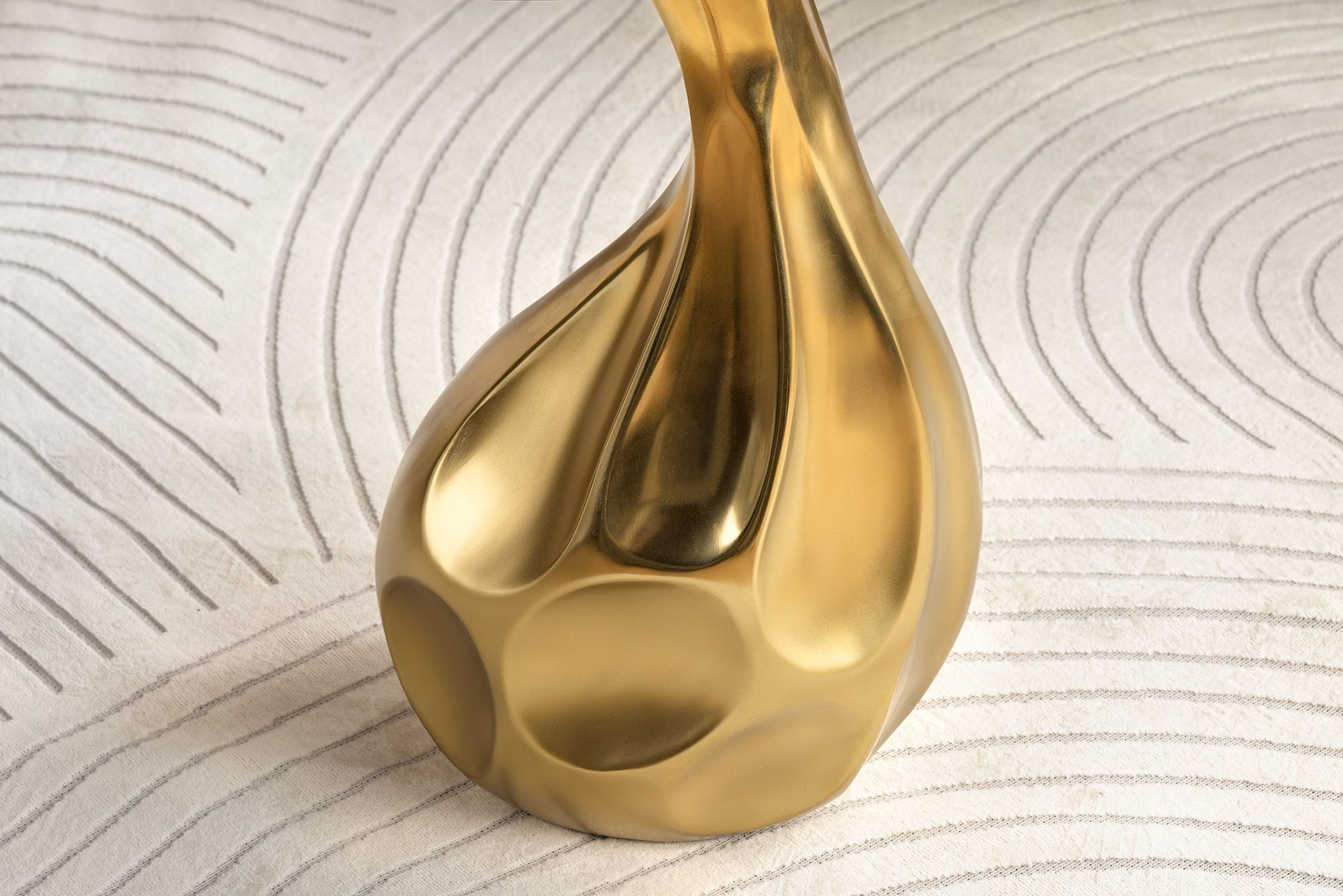 Beistelltisch Marmor Metall in Weiß Gold 36x36 cm Handarbeit