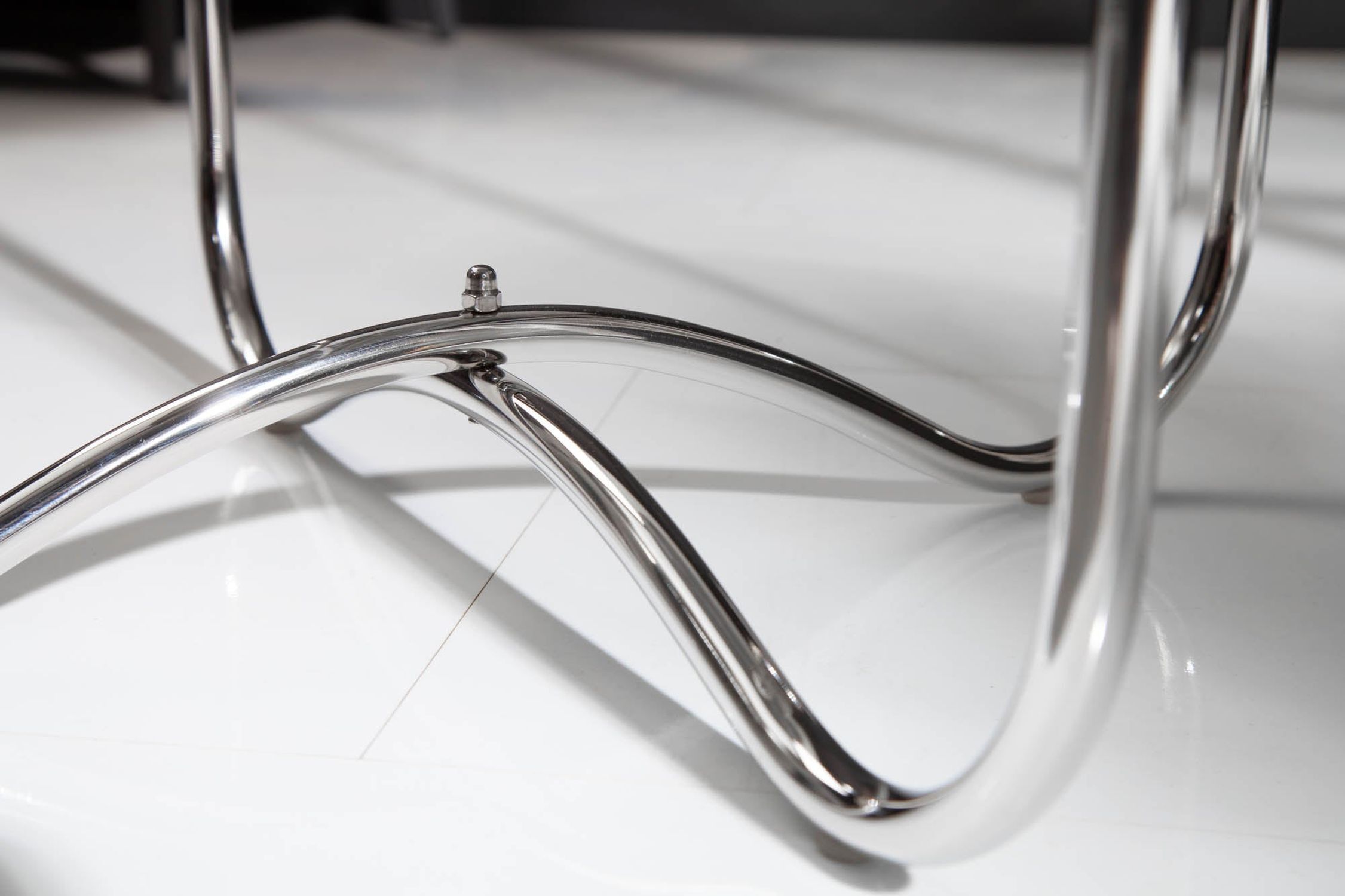 Beistelltisch Marmor Metall in Grau Silber 43x43 cm