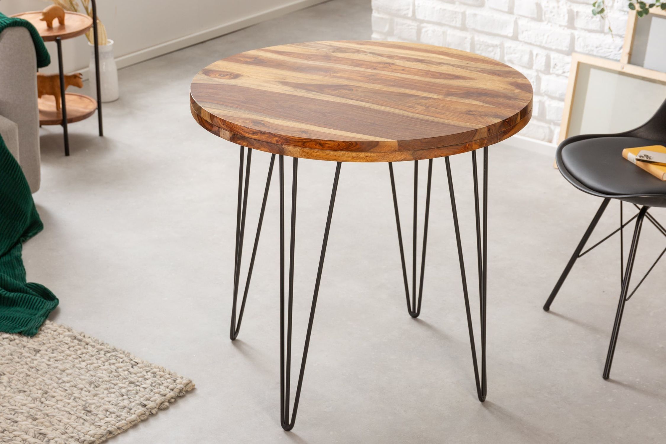 Esstisch Sheesham Holz massiv 80 x 80 cm