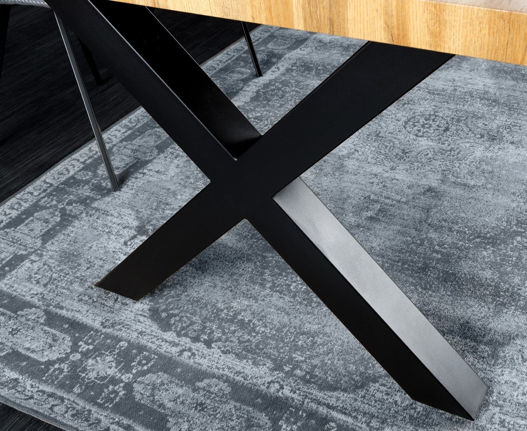Esstisch Baumkante 160 x 90 cm x -Beine Industrial