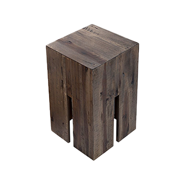 Beistelltische Holzstuhl, Holzblock, Beistelltisch, rustikal, Naturholz