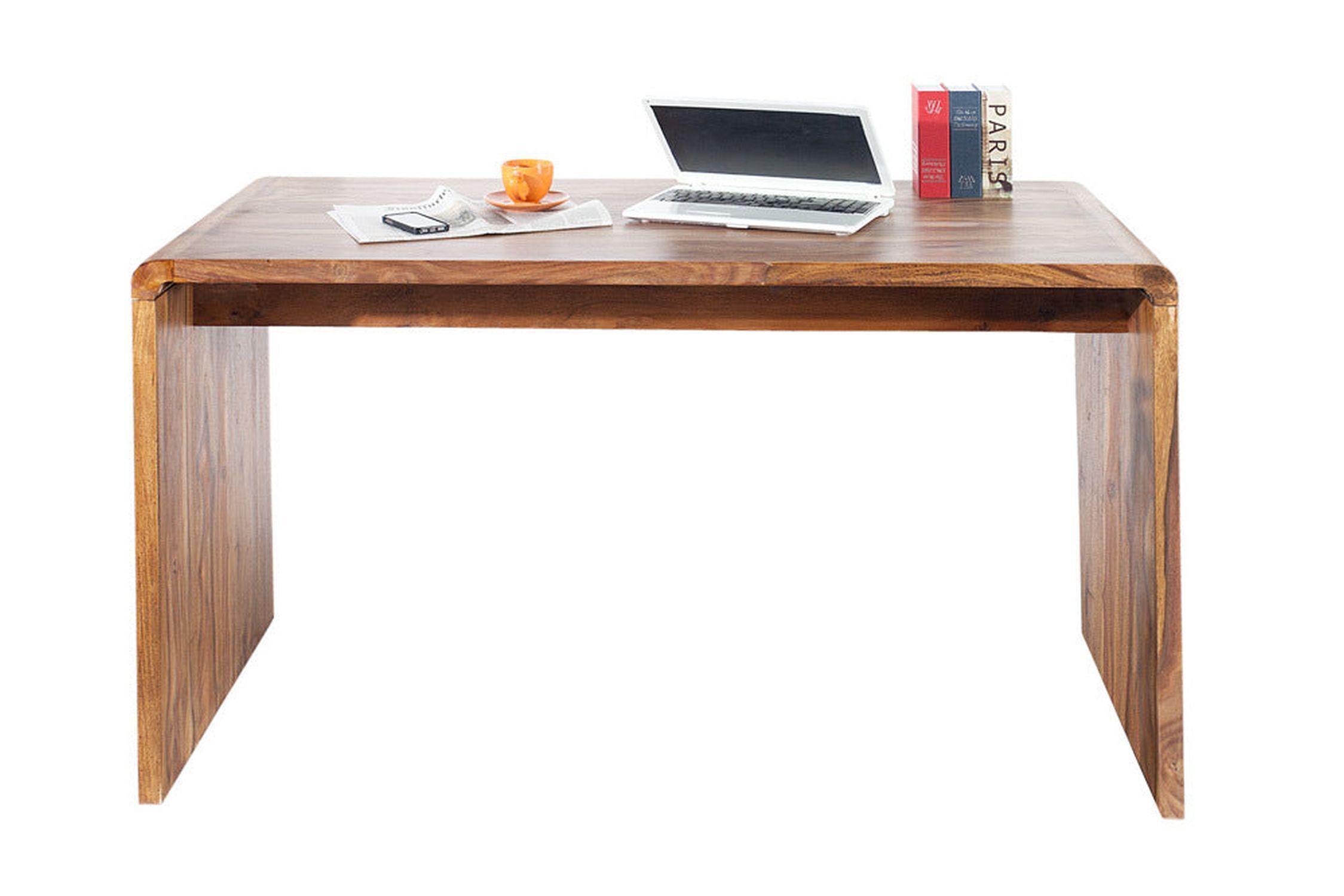 Schreibtisch Sheesham Holz in Natur 120 x 60 cm