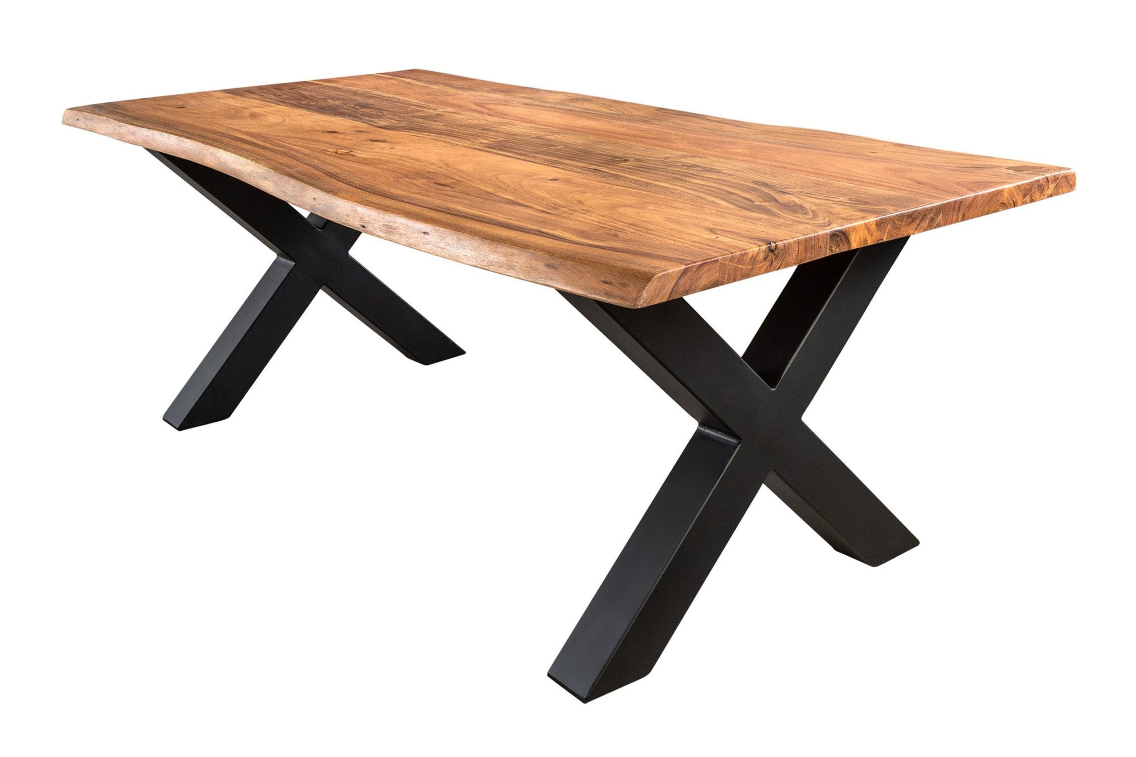 Couchtisch 120 x 60 cm Baumkante x -Beine Industrial