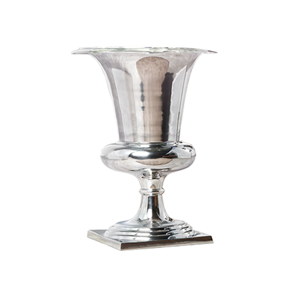 Vasen glas, juwelenglas, eisbecher, humpen, silbrig