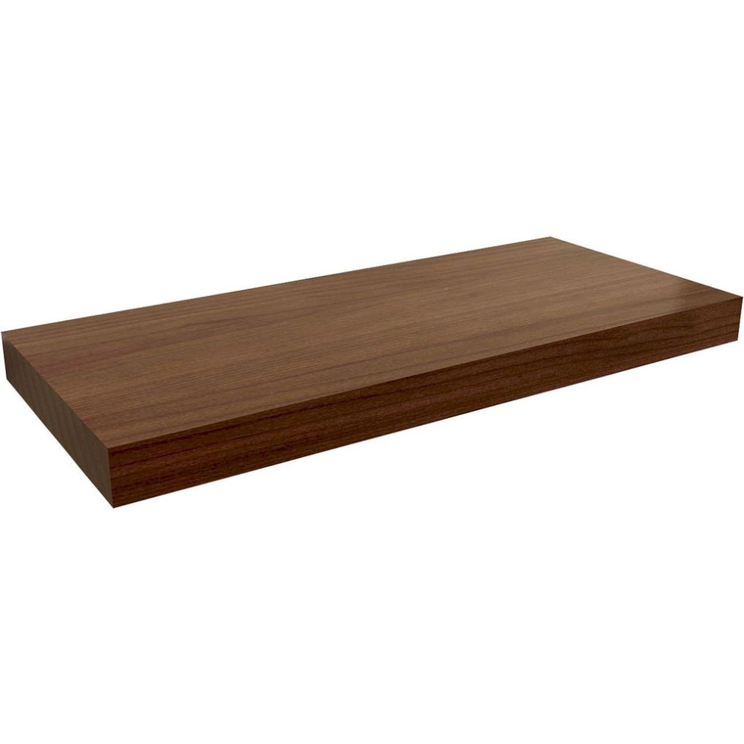 Schweberegal Braun Holz Optik 80 cm MDF Kunststoff