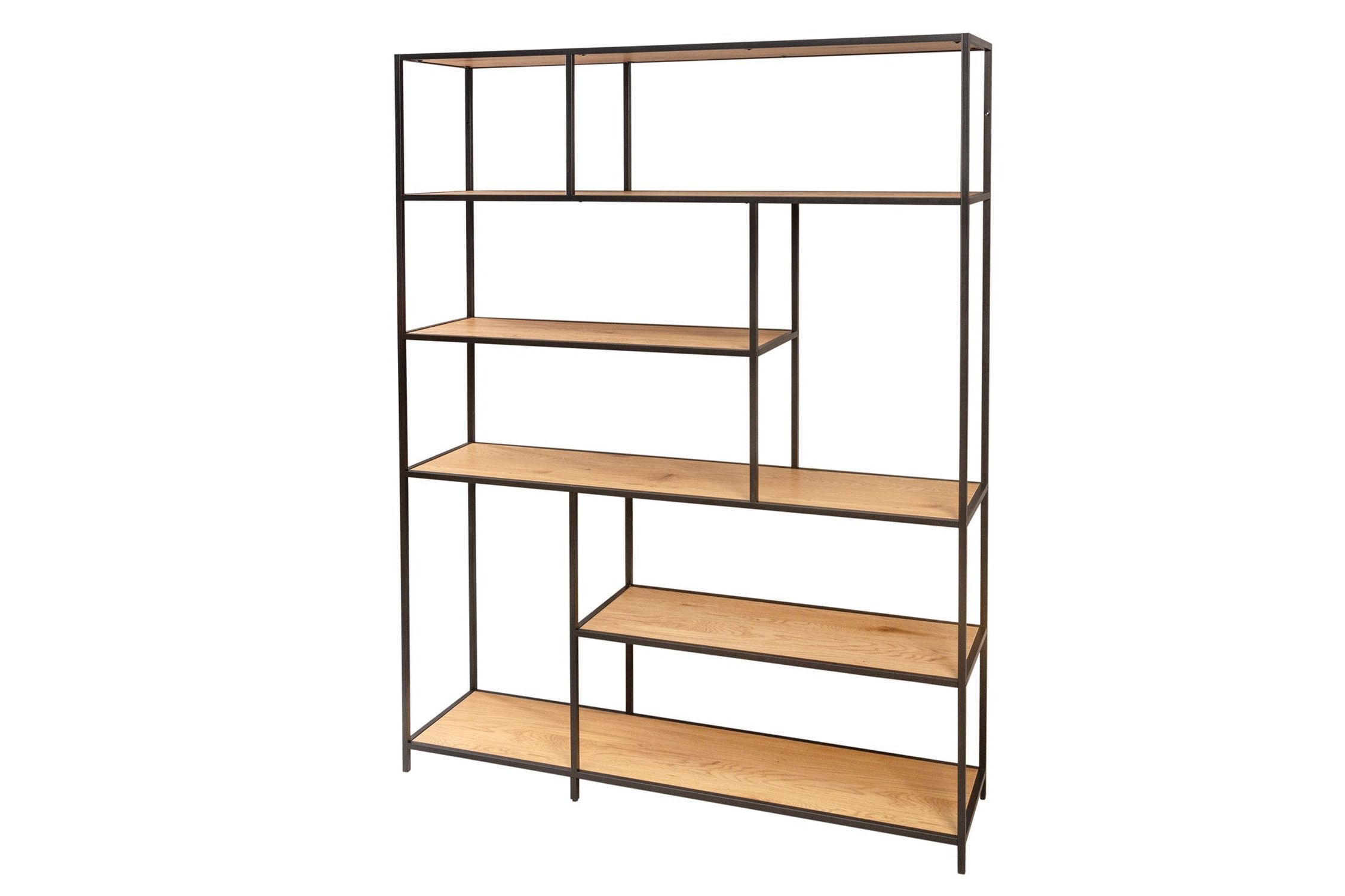 Regal Modern Holzoptik 135 x 185 cm asymmetrisch