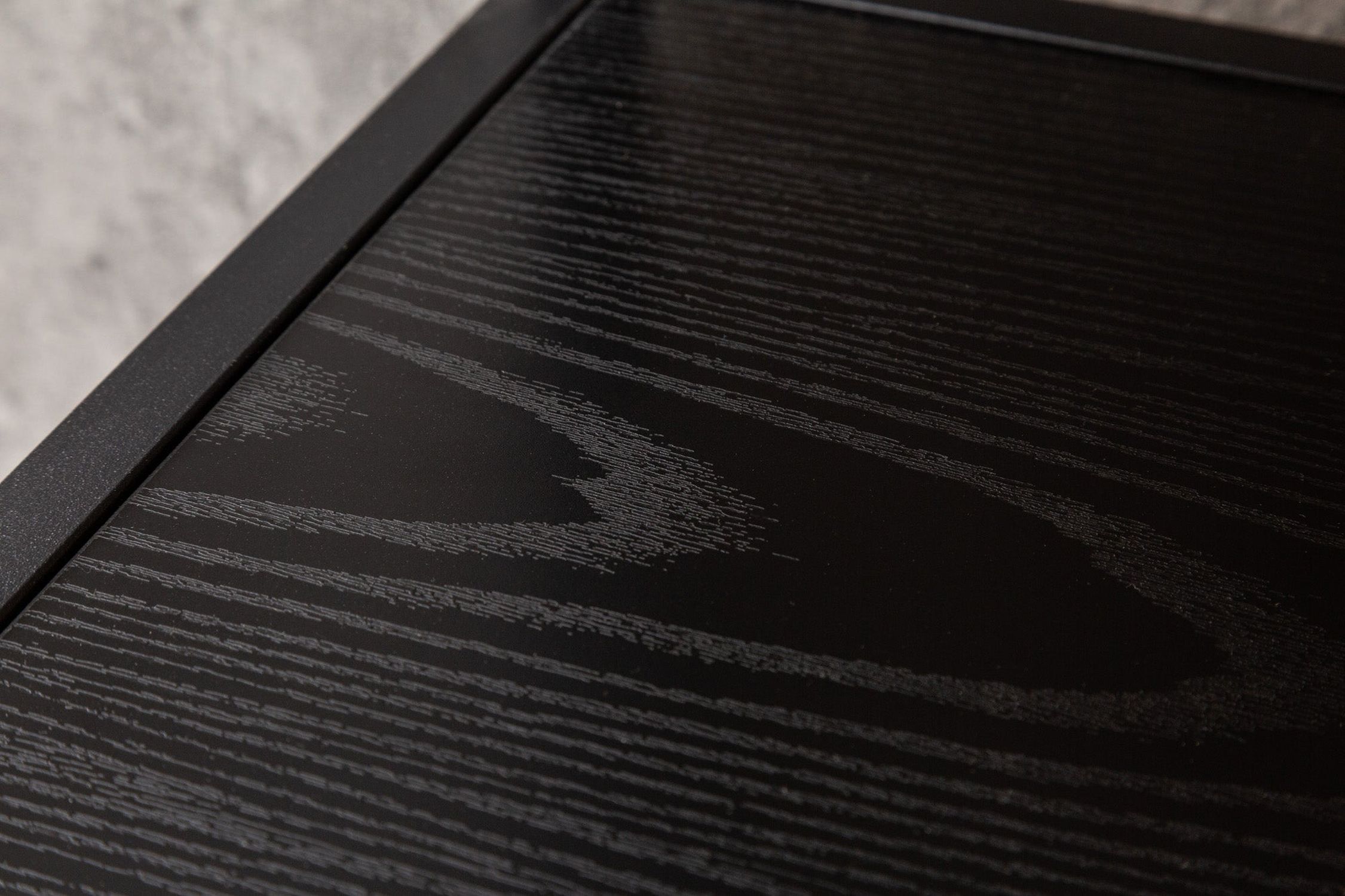 Regal Schwarz klein 114 x 79 cm Holz Optik Metall