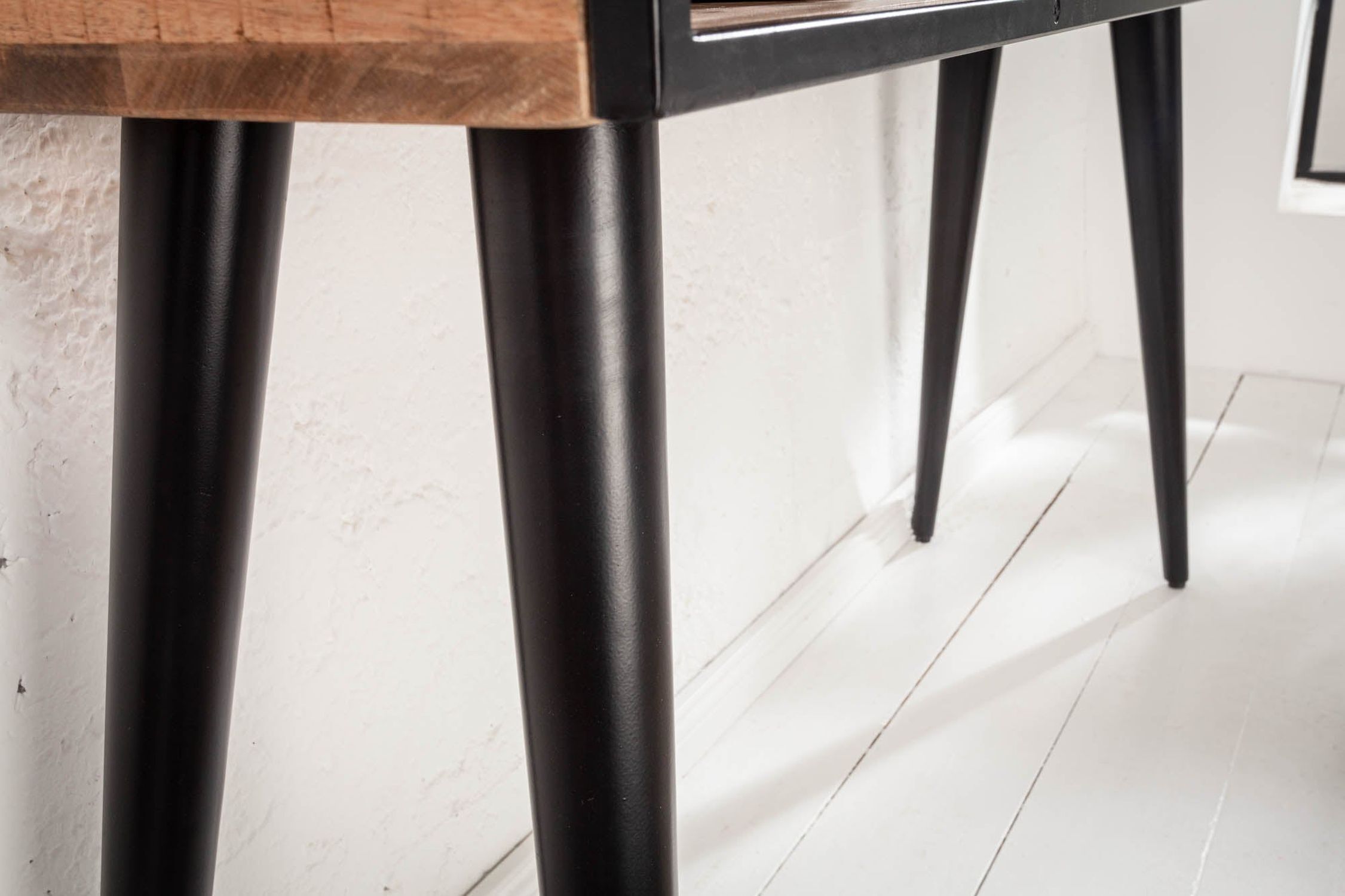 Konsolentisch mit Schublade Mango Holz Metall 120cm