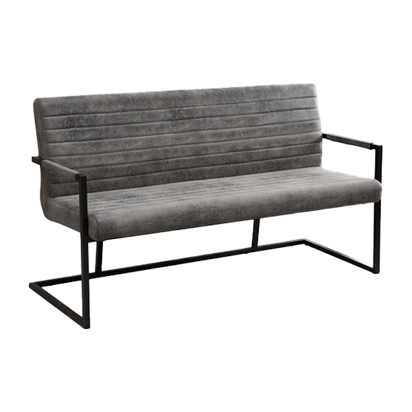 Sitzbänke Sofa, Couch, Grau, Metallrahmen, Armlos