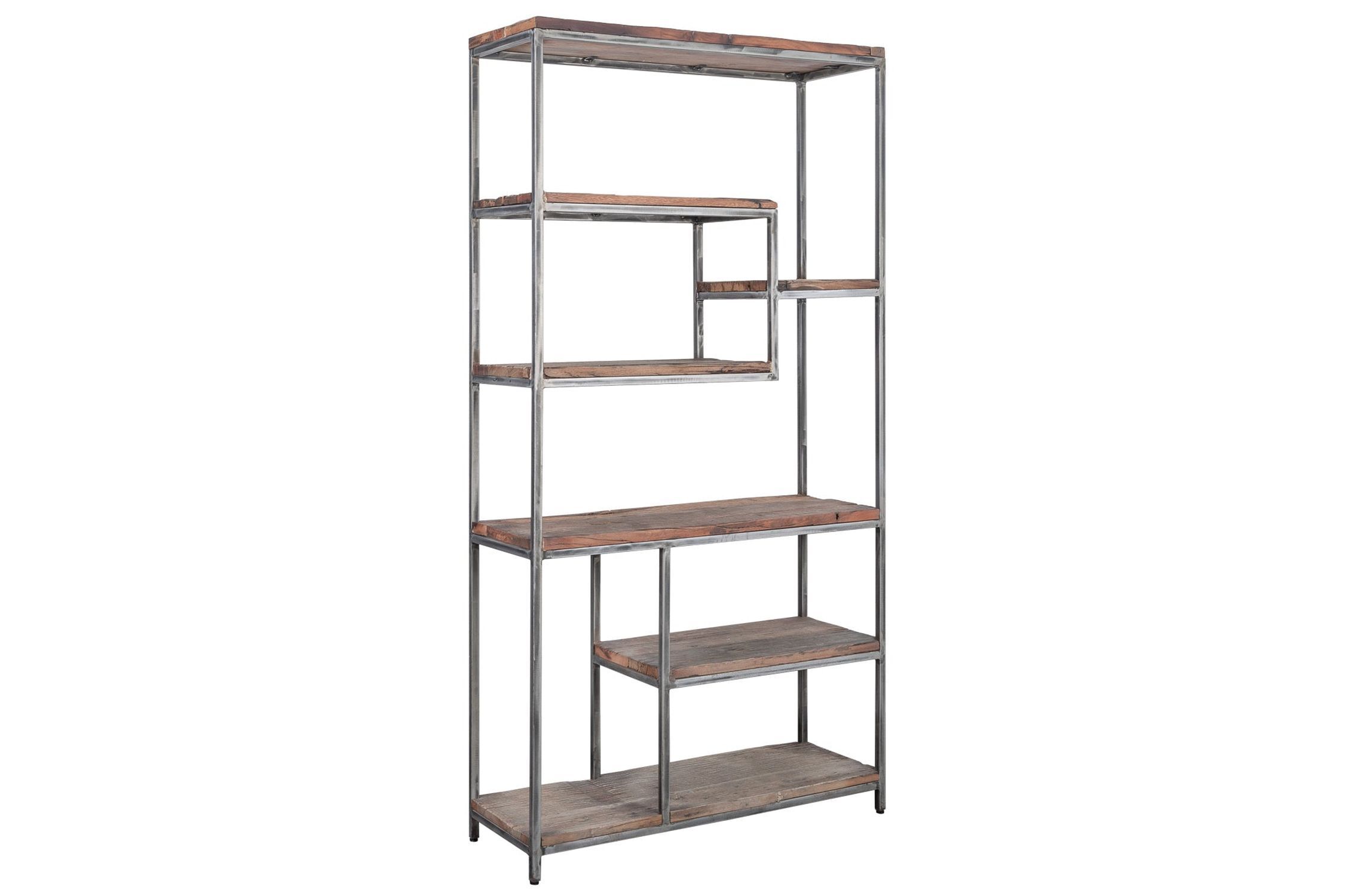 Shabby Regal Holz Metall H: 186 cm Handarbeit für Bücher