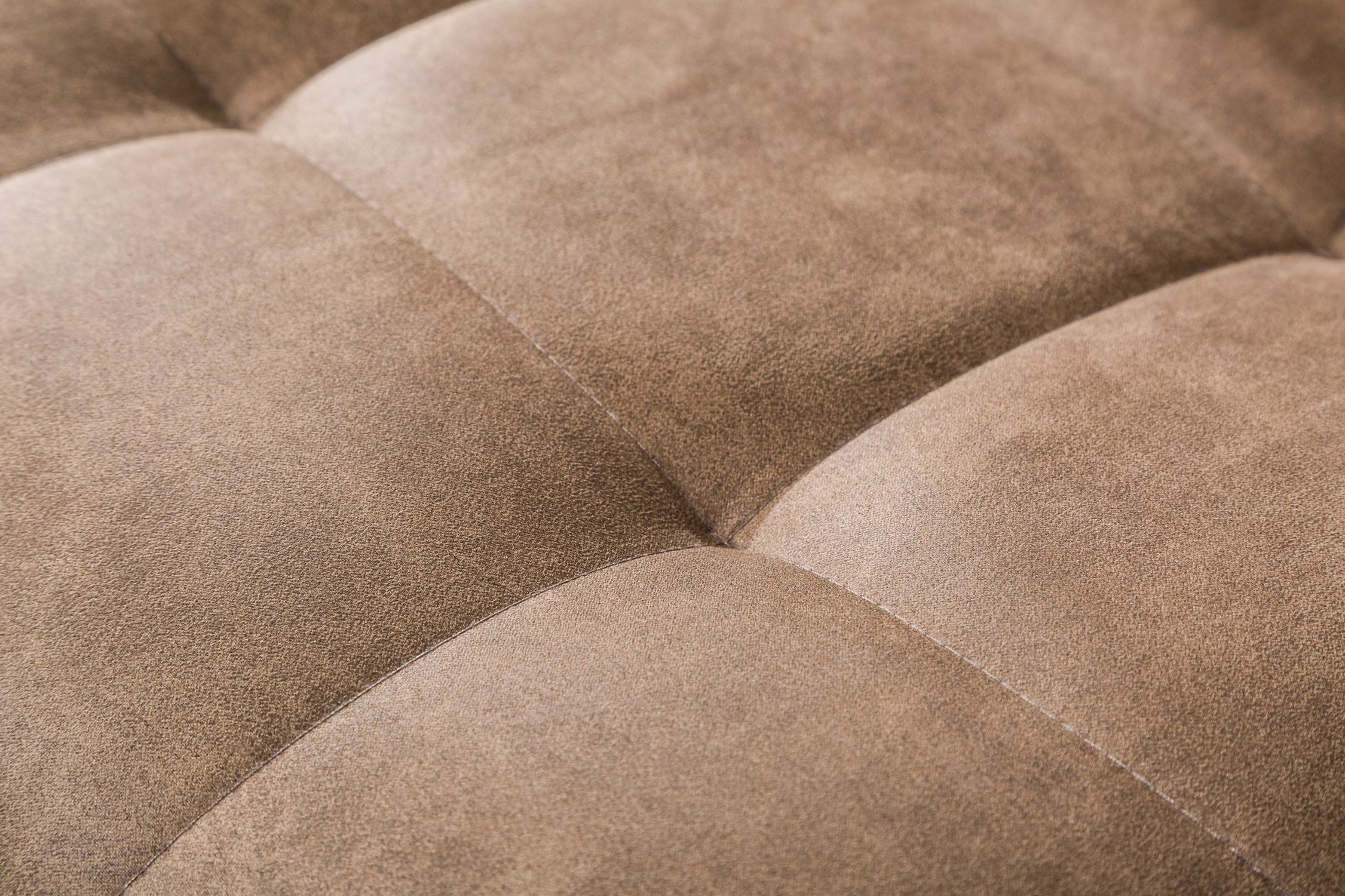 Freischwinger Stuhl Beige Schwarz aus Stoff Metall