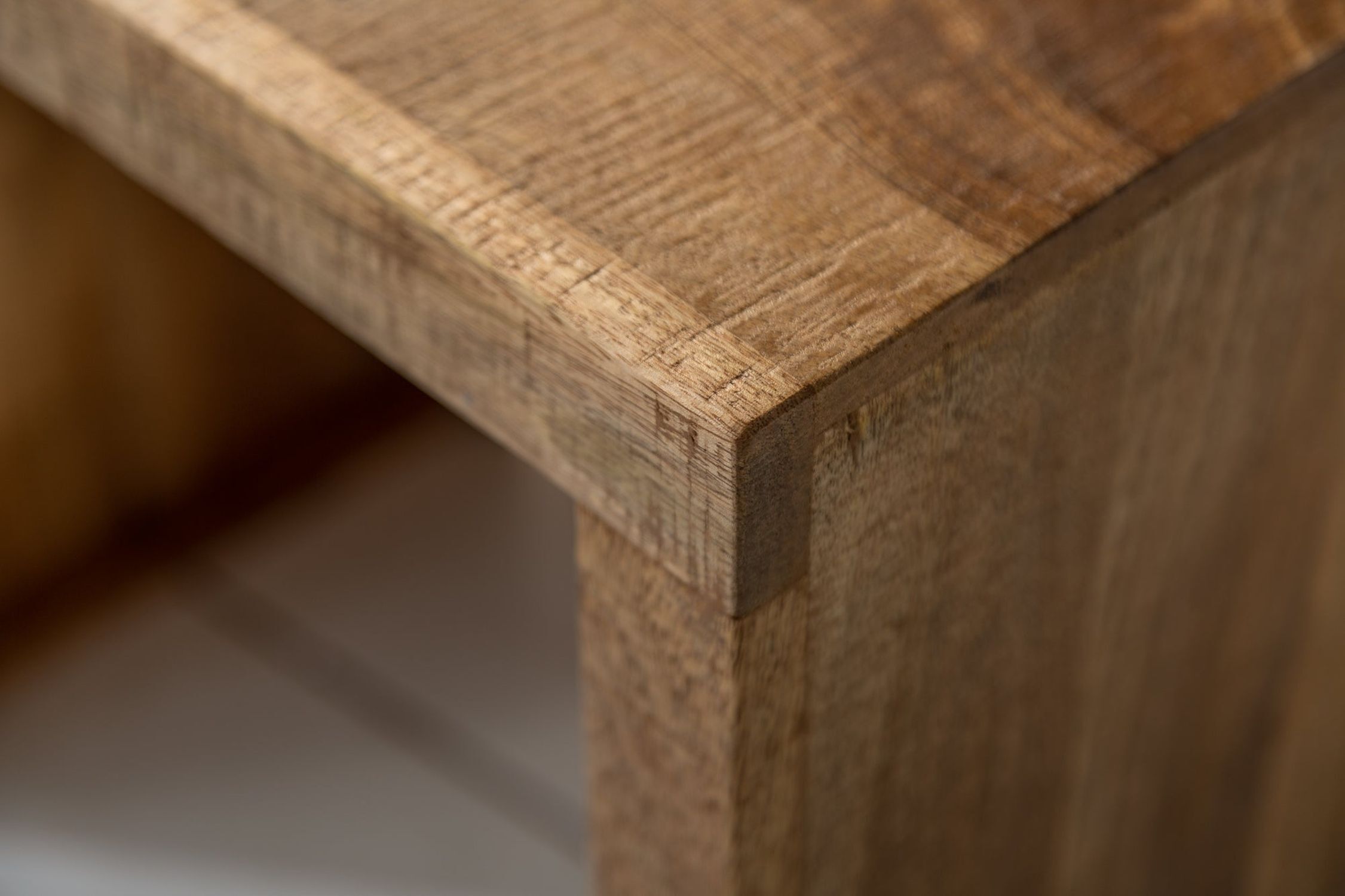 Beistelltisch Mango Holz in Natur Massivholz 3er Set