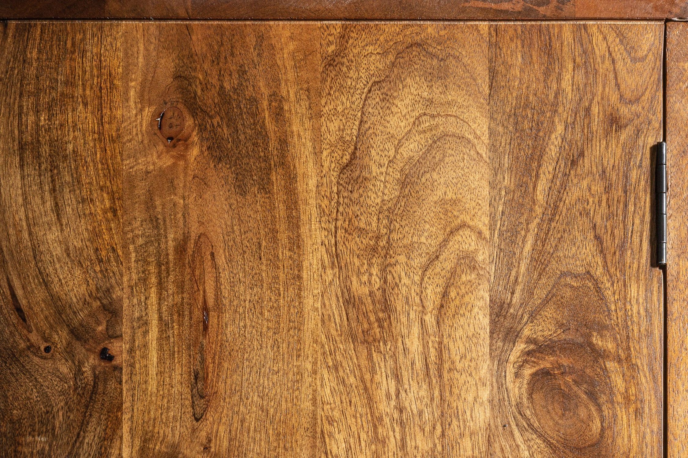 Highboard Bambus Mangoholz H: 140 cm Wiener Geflecht Boho