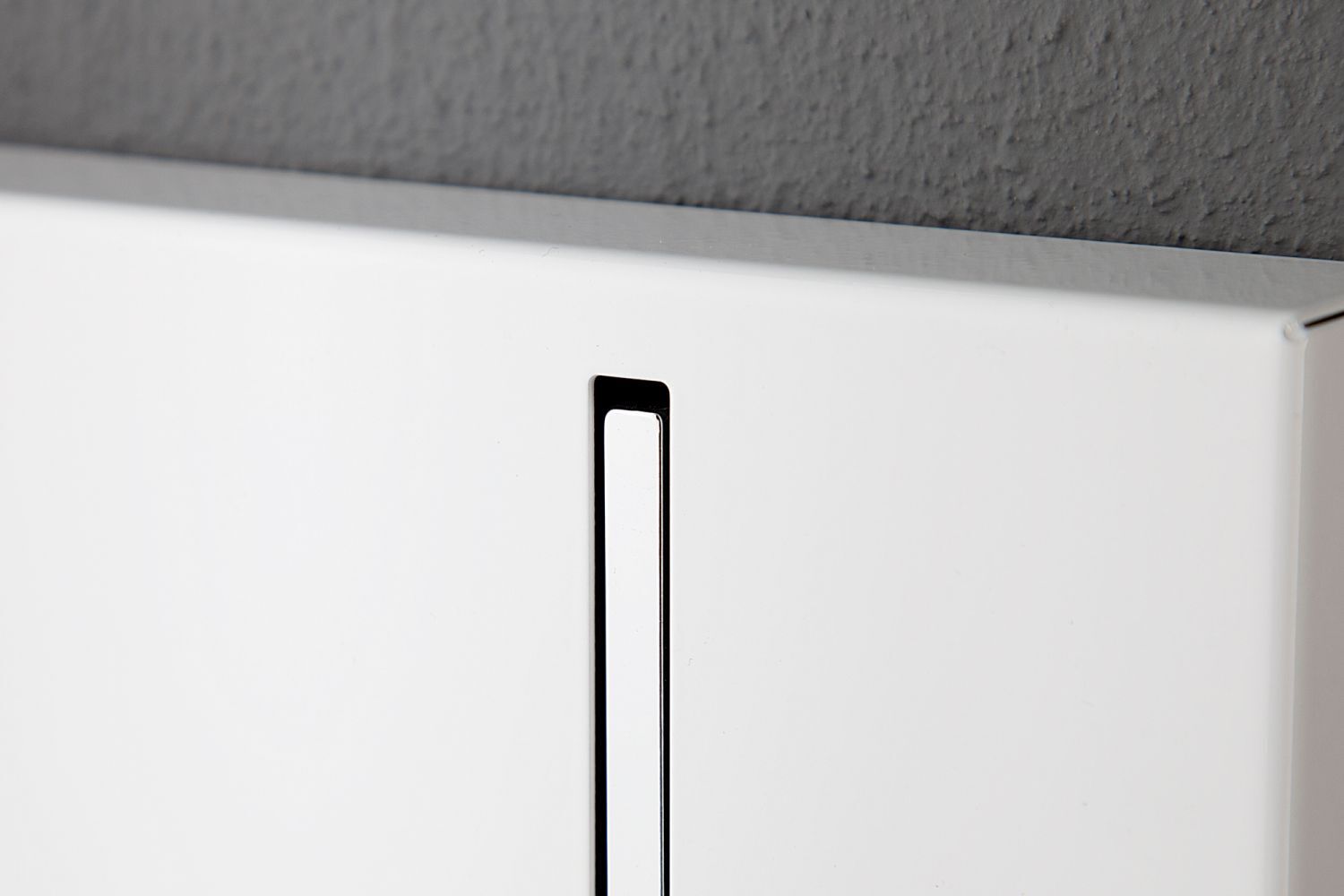 Wandgarderobe Metall 45 cm in Weiß mit 5 Haken