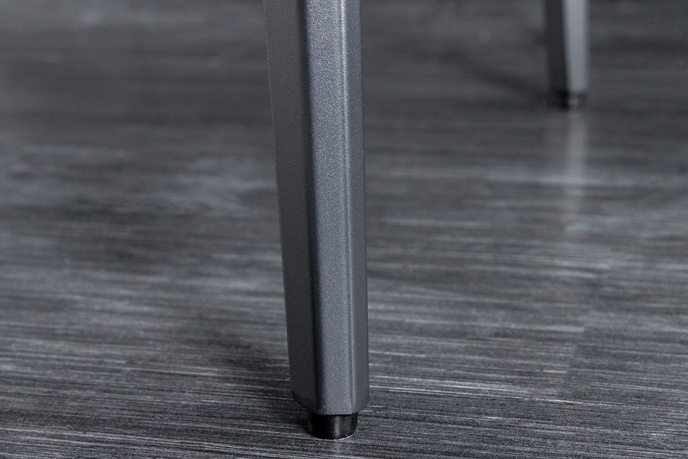 Esstisch Keramik Metall in Grau Marmor Schwarz 180x90 cm