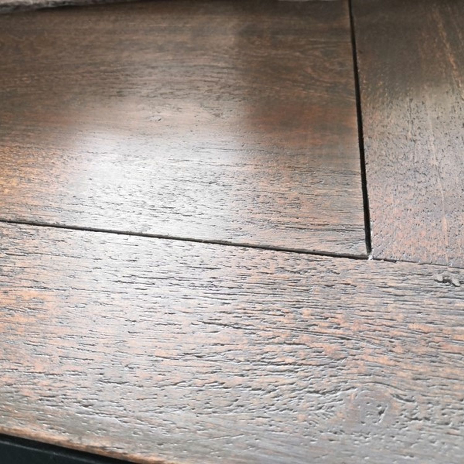 Esstisch Mangoholz Eisen 240x94 cm in Shabby Holz Schwarz