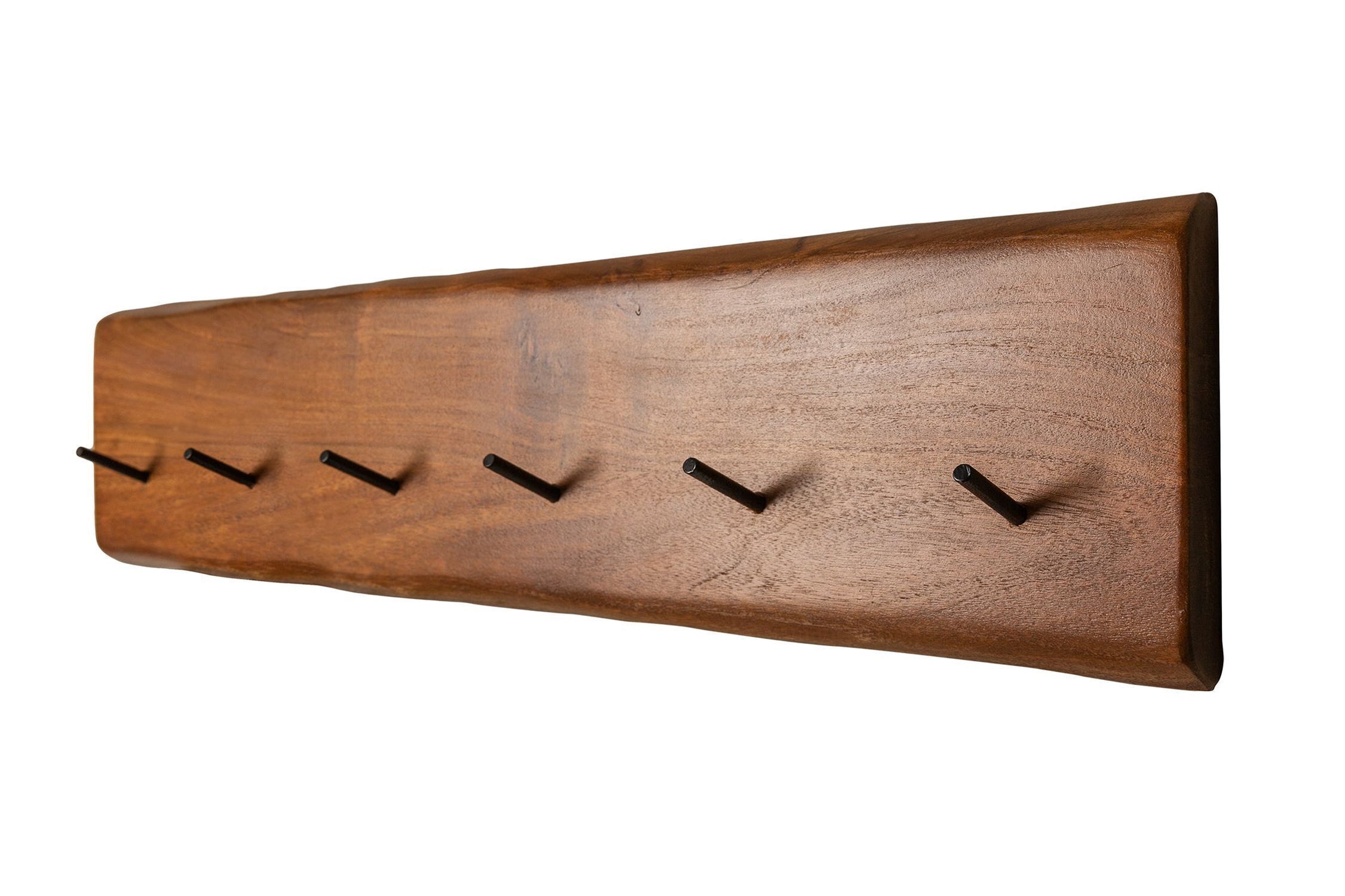 Garderobenhaken 80 cm lang Akazienholz massiv Modern